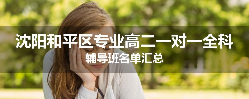 沈阳和平区专业高二一对一全科辅导班名单汇总