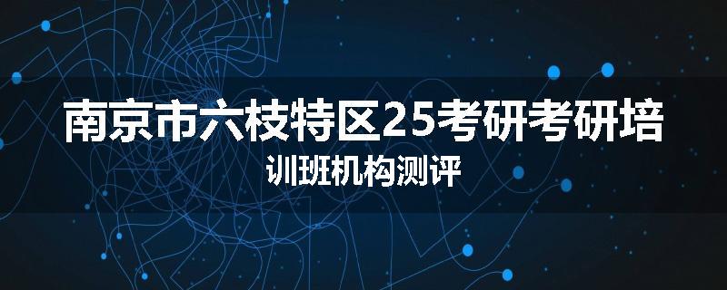 南京市六枝特区25考研考研培训班机构测评