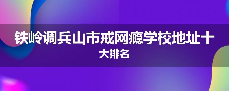 铁岭调兵山市戒网瘾学校地址十大排名