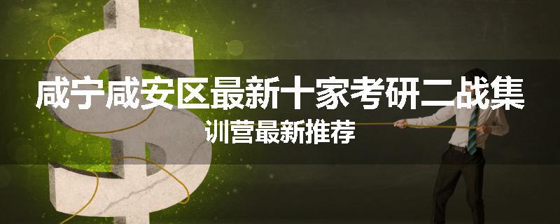 咸宁咸安区最新十家考研二战集训营最新推荐