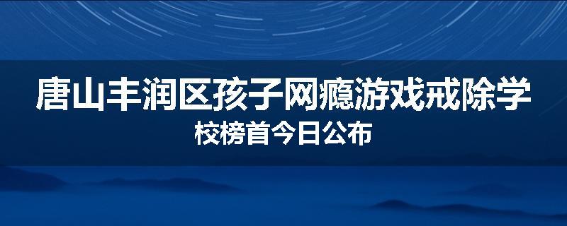 唐山丰润区孩子网瘾游戏戒除学校榜首今日公布