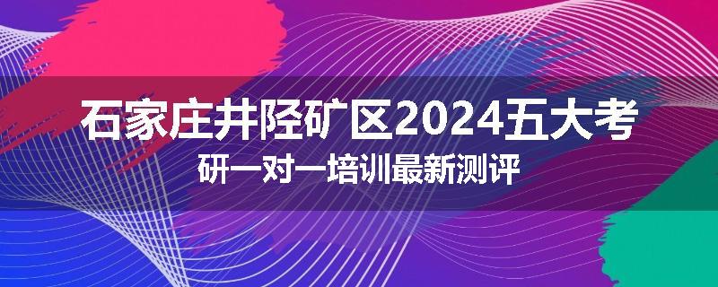石家庄井陉矿区2024五大考研一对一培训最新测评