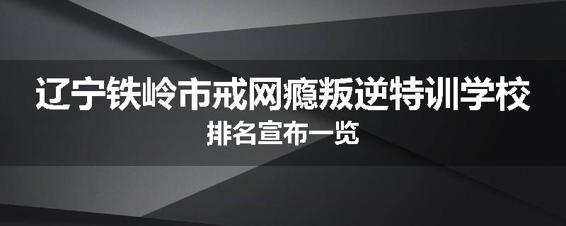 辽宁铁岭市戒网瘾叛逆特训学校排名宣布一览