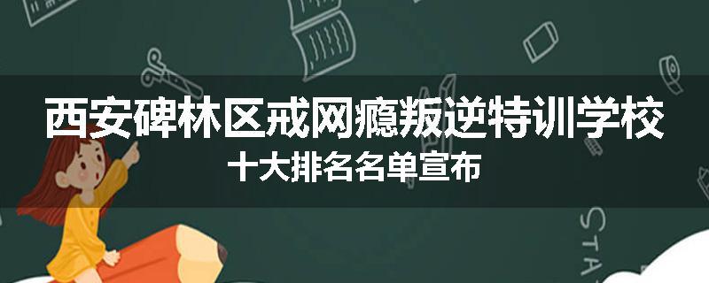 西安碑林区戒网瘾叛逆特训学校十大排名名单宣布
