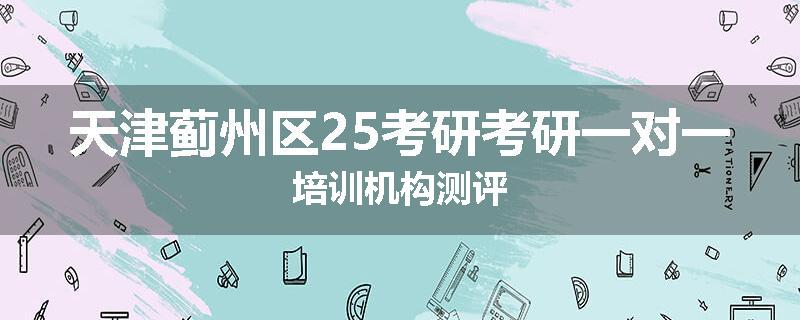 天津蓟州区25考研考研一对一培训机构测评