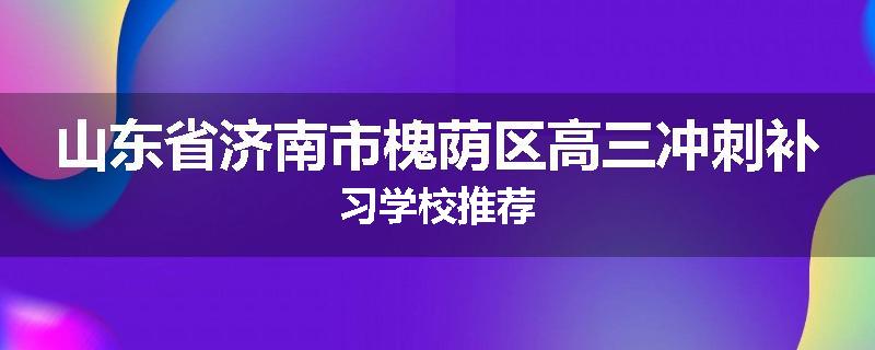 山东省济南市槐荫区高三冲刺补习学校推荐