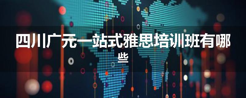 四川广元一站式雅思培训班有哪些
