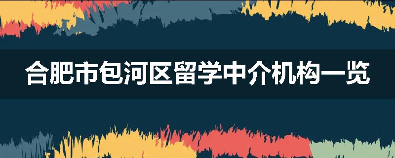 合肥市包河区留学中介机构一览