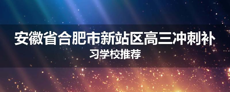 安徽省合肥市新站区高三冲刺补习学校推荐