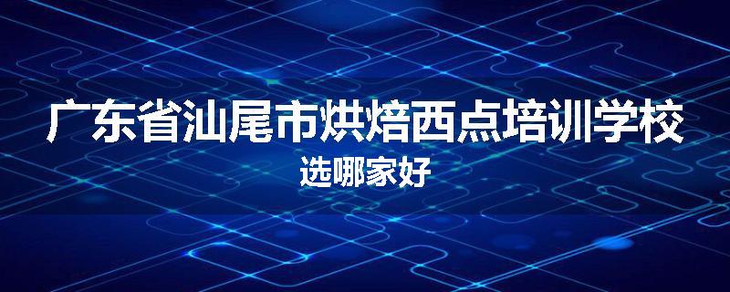 广东省汕尾市烘焙西点培训学校选哪家好