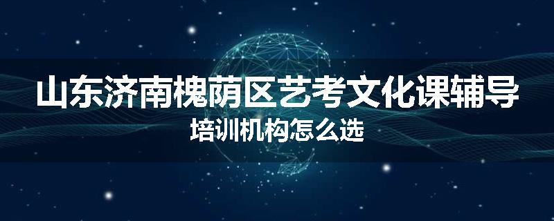 山东济南槐荫区艺考文化课辅导培训机构怎么选