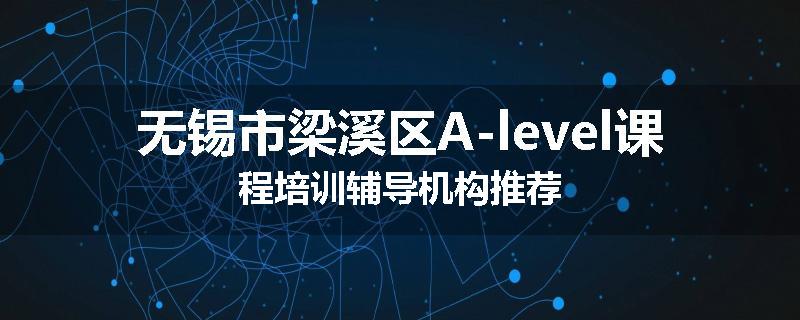 无锡市梁溪区A-level课程培训辅导机构推荐