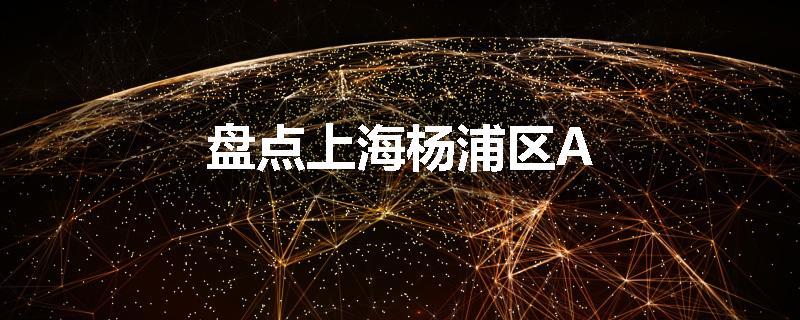盘点上海杨浦区A