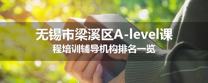 无锡市梁溪区A-level课程培训辅导机构排名一览