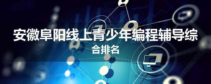 安徽阜阳线上青少年编程辅导综合排名