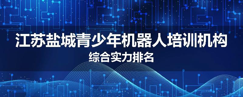 江苏盐城青少年机器人培训机构综合实力排名