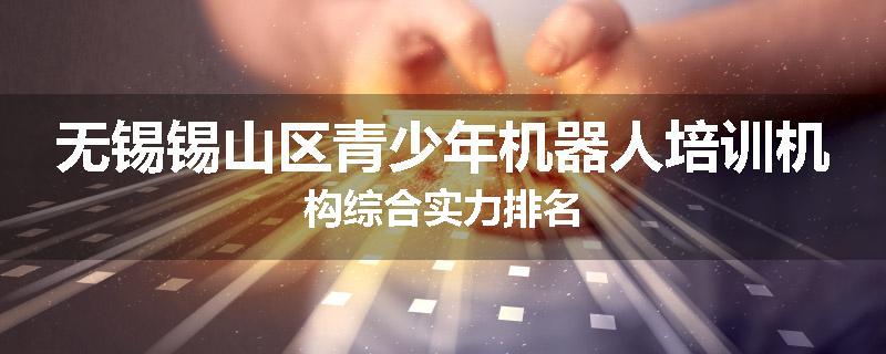 无锡锡山区青少年机器人培训机构综合实力排名