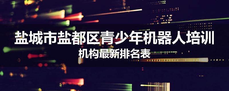 盐城市盐都区青少年机器人培训机构最新排名表