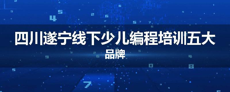 四川遂宁线下少儿编程培训五大品牌