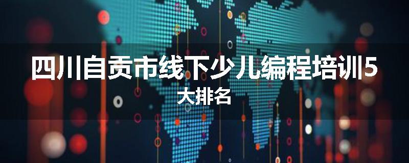四川自贡市线下少儿编程培训5大排名