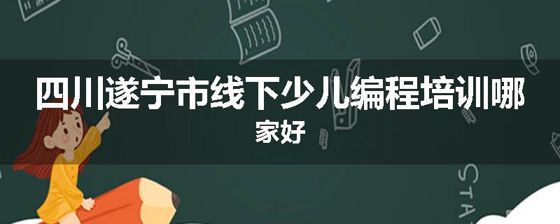 四川遂宁市线下少儿编程培训哪家好