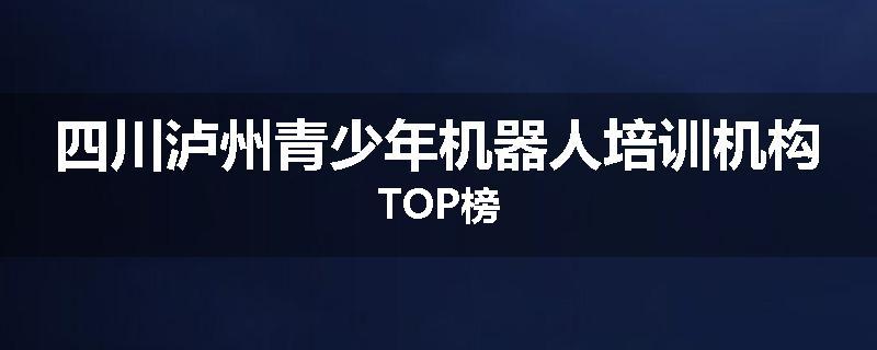 四川泸州青少年机器人培训机构TOP榜
