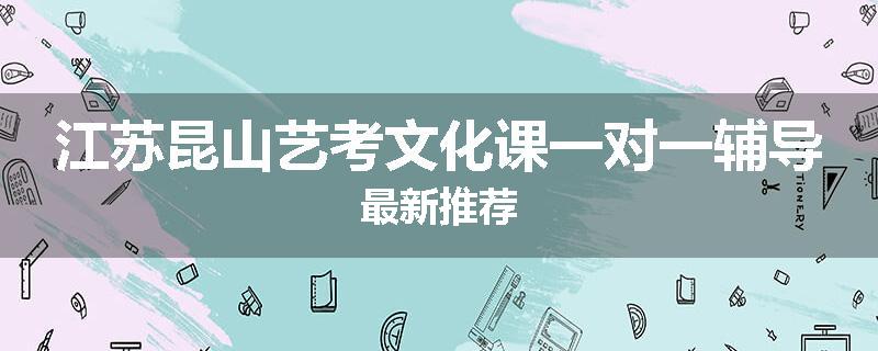 江苏昆山艺考文化课一对一辅导最新推荐