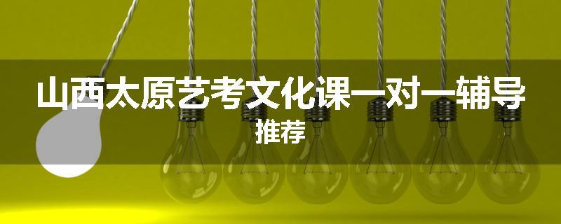 山西太原艺考文化课一对一辅导推荐