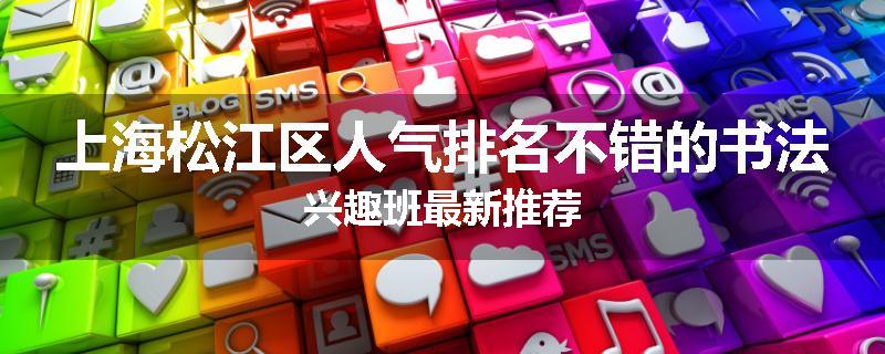上海松江区人气排名不错的书法兴趣班最新推荐