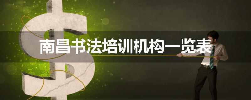 南昌书法培训机构一览表