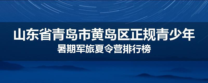 山东省青岛市黄岛区正规青少年暑期军旅夏令营排行榜