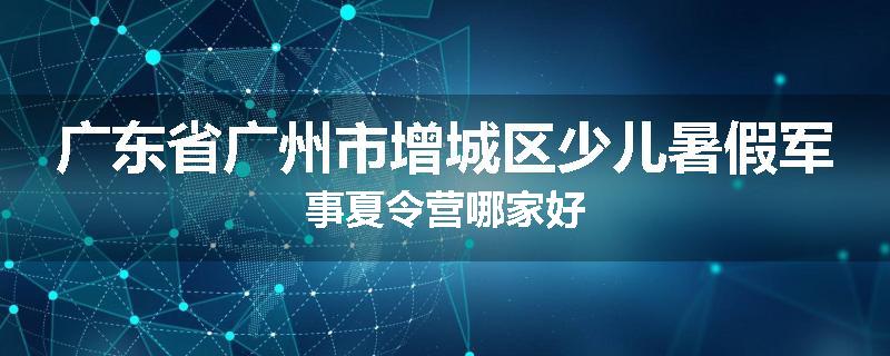 广东省广州市增城区少儿暑假军事夏令营哪家好