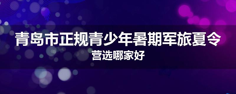 青岛市正规青少年暑期军旅夏令营选哪家好