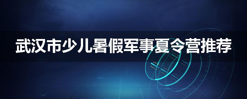武汉市少儿暑假军事夏令营推荐
