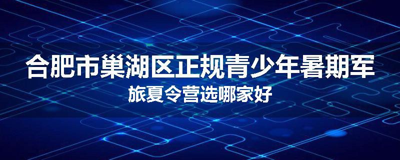 合肥市巢湖区正规青少年暑期军旅夏令营选哪家好