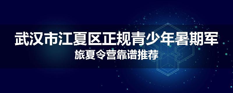 武汉市江夏区正规青少年暑期军旅夏令营靠谱推荐
