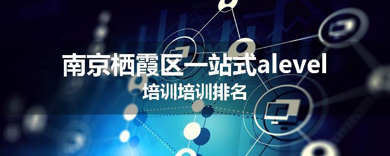 南京栖霞区一站式alevel培训培训排名