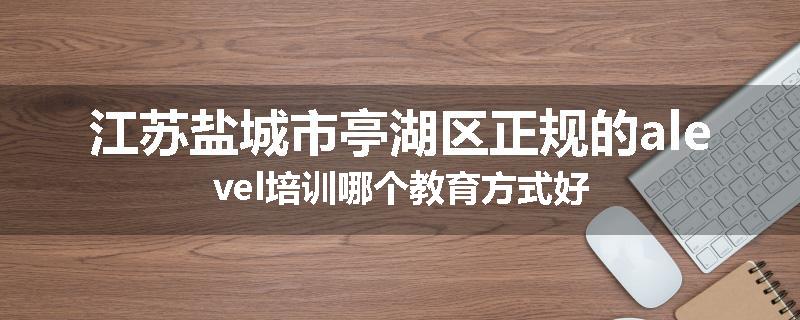 江苏盐城市亭湖区正规的alevel培训哪个教育方式好