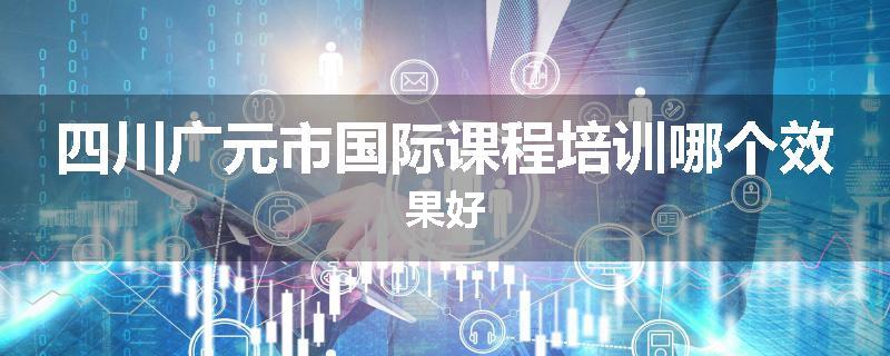 四川广元市国际课程培训哪个效果好