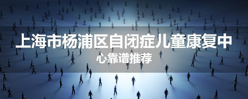 上海市杨浦区自闭症儿童康复中心靠谱推荐