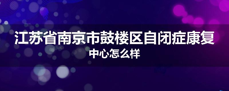 江苏省南京市鼓楼区自闭症康复中心怎么样