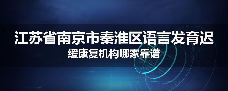 江苏省南京市秦淮区语言发育迟缓康复机构哪家靠谱