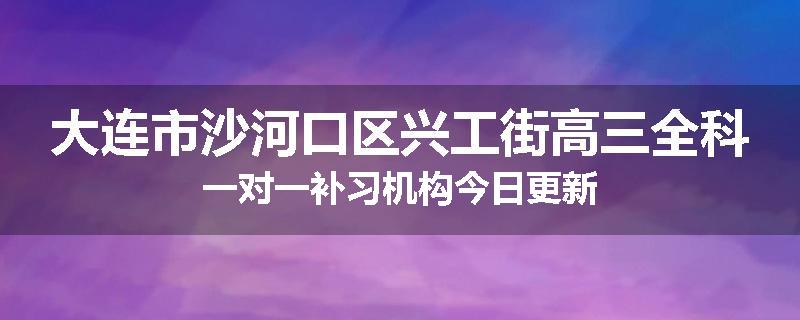 大连市沙河口区兴工街高三全科一对一补习机构今日更新