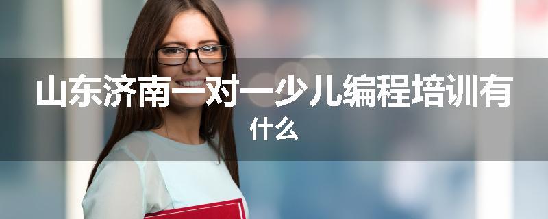 山东济南一对一少儿编程培训有什么
