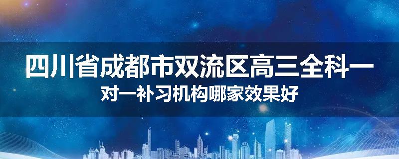 四川省成都市双流区高三全科一对一补习机构哪家效果好