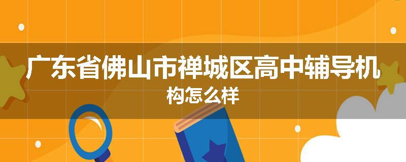 广东省佛山市禅城区高中辅导机构怎么样