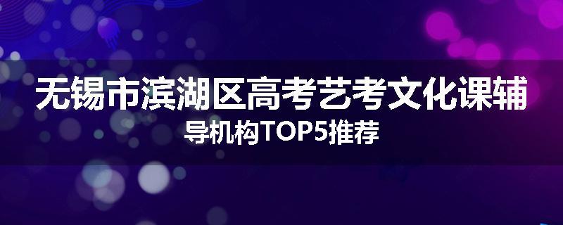 无锡市滨湖区高考艺考文化课辅导机构TOP5推荐