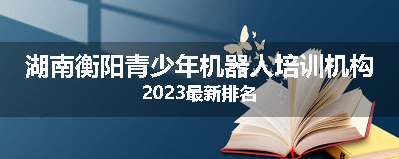 湖南衡阳青少年机器人培训机构2023最新排名