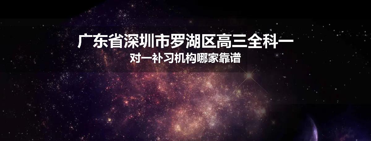 广东省深圳市罗湖区高三全科一对一补习机构哪家靠谱