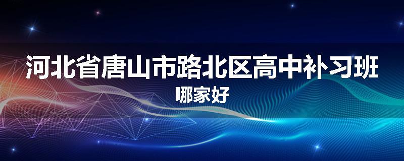 河北省唐山市路北区高中补习班哪家好